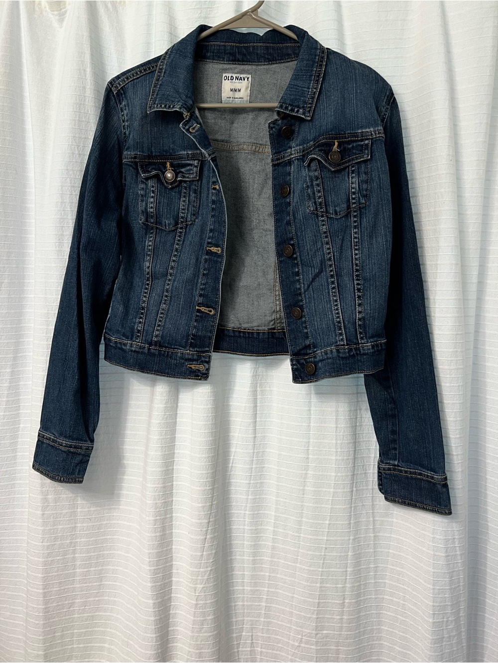 Old Navy Indigo Denim Jacket with Button Front